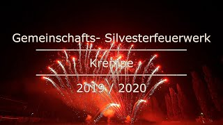 Gemeinschafts- Silvesterfeuerwerk Krempe 2019 / 2020【4K】Feuerwerk Zeitstempel