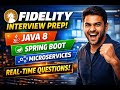 🔔 Fidelity Investments Java Interview | 2–7 Years Experience | Java 8 | Spring Boot | Microservices