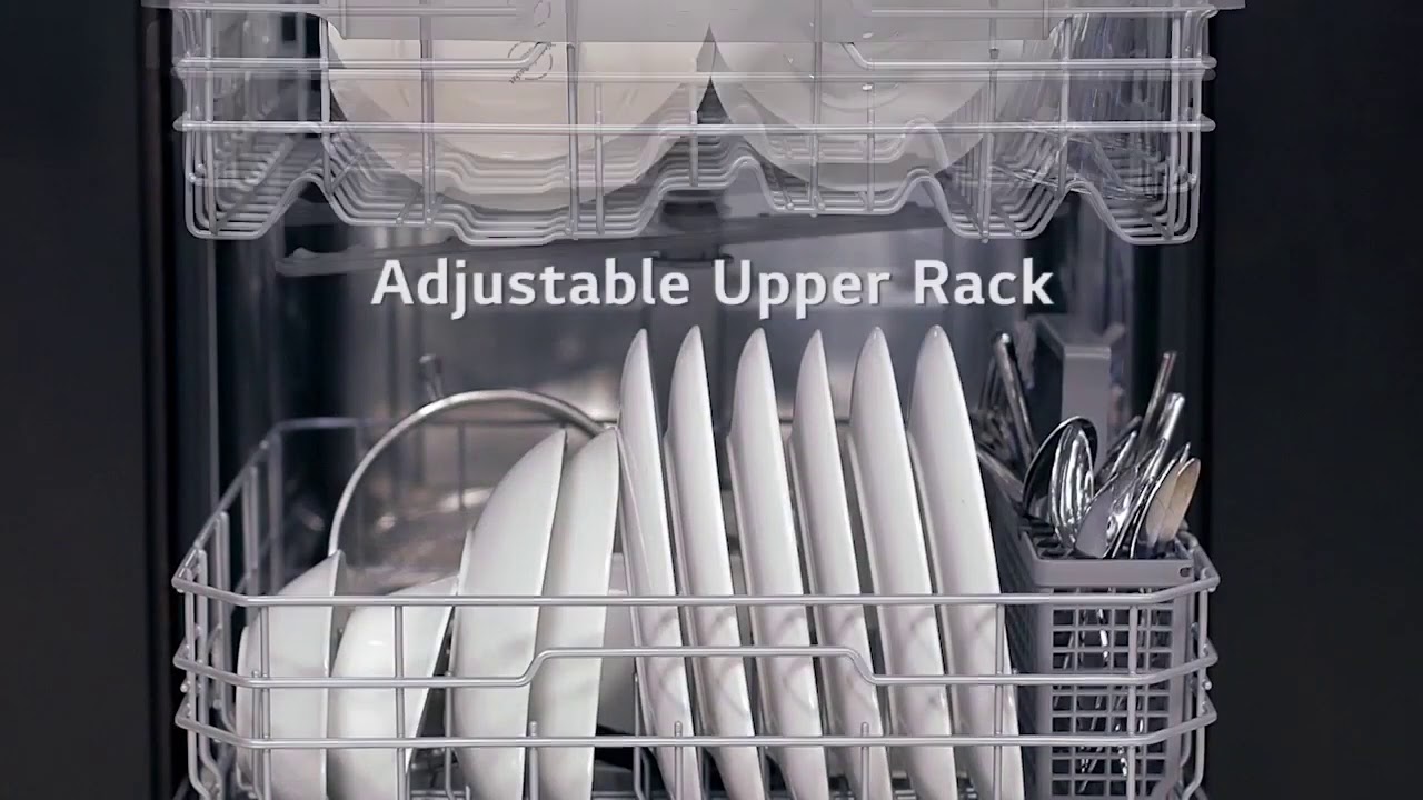 Lg Dishwasher Proper Rack Loading Youtube