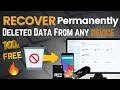 How to recover permanently deleted Data for Free | Recover Data from any device