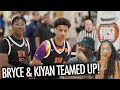 Bryce James & Kiyan Anthony Team Up in front of Lala & Carmelo Anthony!