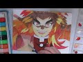 【鬼滅の刃 無限列車編】 煉獄杏寿郎 描いてみた！　【demonslayer kimetsunoyaiba】 drawing kyoujurou rengoku