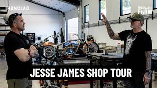Jesse James' FULL Shop Tour with Andy Stumpf: Elon Musk's Gun, Choppers, Interview & More