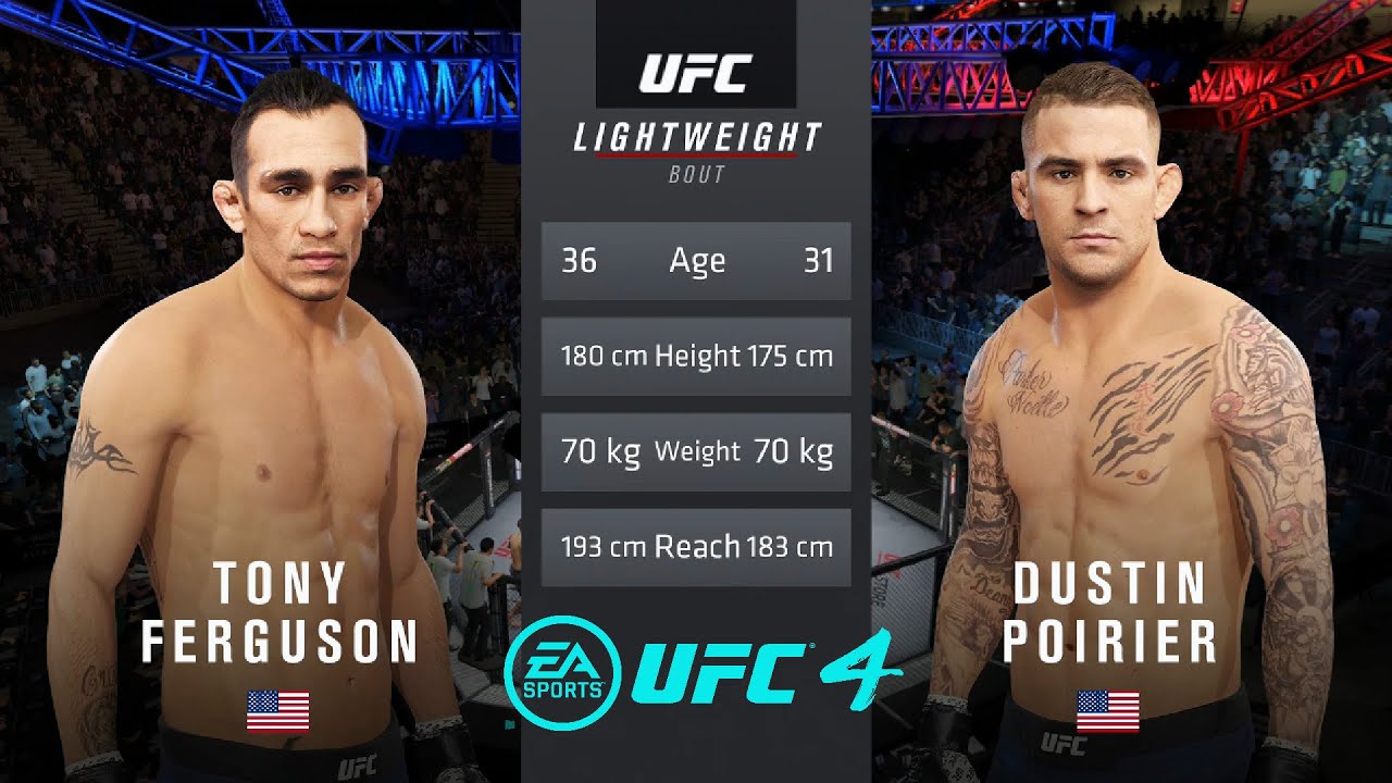 UFC 254 - Tony Ferguson Vs Dustin Poirier - UFC 4 - YouTube