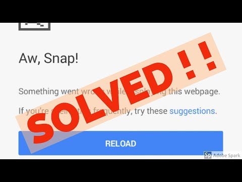 How to Fix Aw Snap Error. Something went wrong while viewing this web page in Chrome.