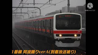 (今年は聞けるか？)武蔵野線南越谷駅8月限定発車メロディー｢阿波踊り｣