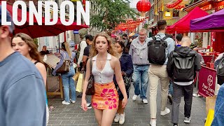 London - City Tour 2022 | Walking The Street of West End London | Central London Walk [4K HDR]