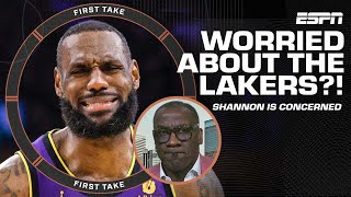 SERIOUS SERIOUS WORRY! 😟 - Shannon Sharpe is concerned about Lakers making a run