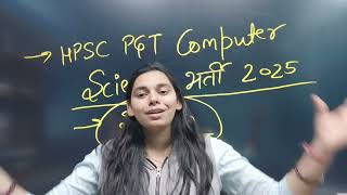 HPSC PGT COMPUTER SCIENCE Teacher Bharti 2025 || Date -29 jan || #nsclasses #computerscience