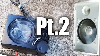 Speaker BLOWOUT Part 2 | Blowing up garbage speakers Smoke and Destruction