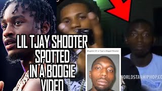 Lil Tjay SHOOTER SPOTTED in A BOOGIE WIT DA HOODIE MUSIC VIDEO..