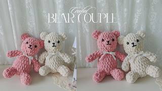 Crochet Bear Couple🩷Hướng dẫn móc gấu tình nhân tặng crush, tặng bồ nhân ngày valentine🩷Vyvascrochet