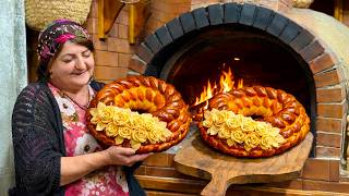 From Dough to Masterpiece | Grandma Bakes Artisan Bread in a Wood Oven