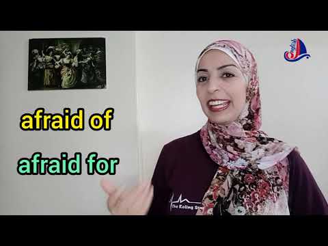 Which preposition is used with afraid?