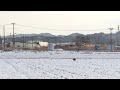 特急ひたち26号＠宮城県岩沼市　雪景色