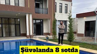 Şüvəlanda 8 sotda 300 kv 5 otaqlı bağ evi satıram 050 654 91 57