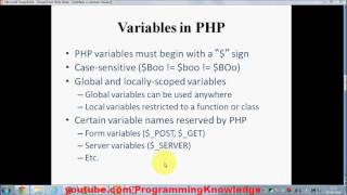 PHP Tutorial for Beginners 5 # PHP Variables and Echo Function