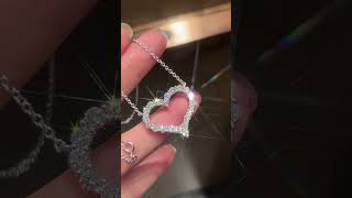 Diamond heart necklace link in description #amazon