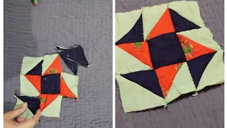 How to make a Comet Star or Perpetual Motion Quilt Block