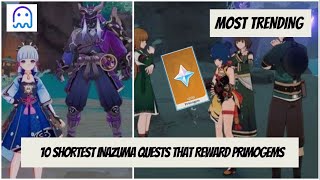 10 Shortest Inazuma Quests That Reward Free Primogems in Genshin Impact
