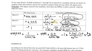 Probability, Ex 26-28