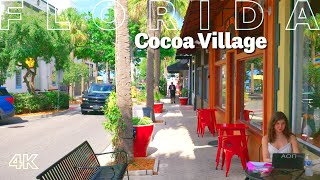 Summer Walk Through Downtown Cocoa Village, FL | 4k