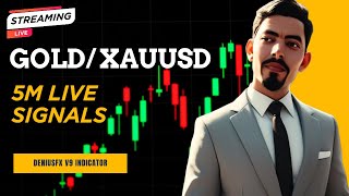 Live Trading Gold (XAUUSD/BTCUSD) With DeniusFx V89 (from 8 AM to 10 PM UK time)