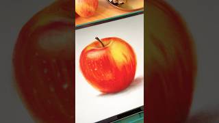 Drawing an Apple with Realistic Watercolor Studio for #procreate #procreateart #digitaldrawing