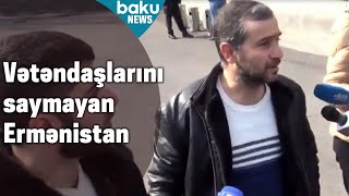 Müdafiə Nazirliyinin qarşısında aksiya keçirən ermənilər