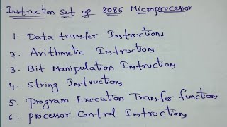 Instruction Set of 8086 Microprocessor in Telugu//Microprocessor//diploma//B.tech/ECE//Pls subscribe