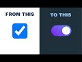 How to Make Toggle Button from Check Box using CSS - TUTORIAL