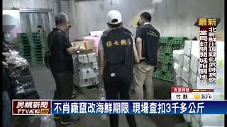 不肖廠商竄改海鮮期限 銷往飯店.中小學－民視台語新聞