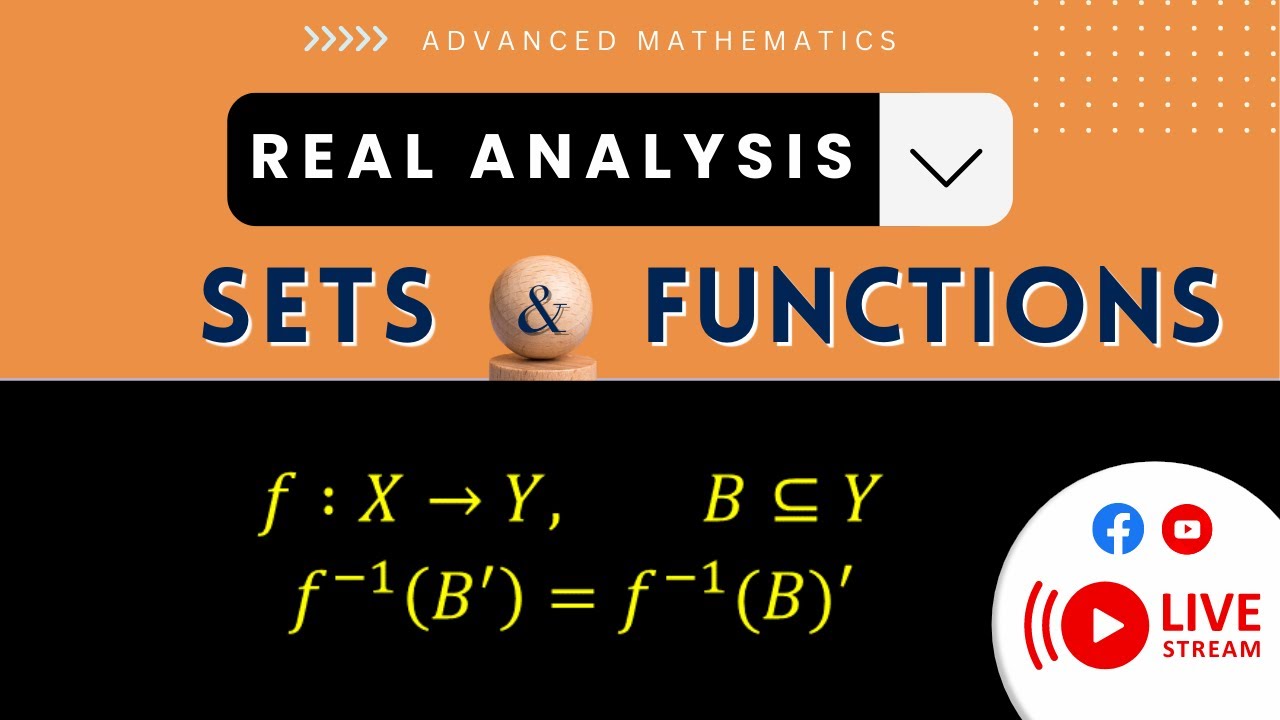 Real Analysis | Lecture - 5 | SETS & FUNCTIONS | ADVANCED MATHEMATICS ...