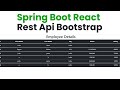 Spring Boot React Rest Api Bootstrap