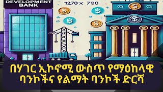 ማዕከላዊ ባንኮችና የልማት ባንኮች ለምን አስፈለጉ ? / Development bank vs central bank / Ethiopian economist view /