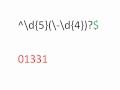 Regular Expressions