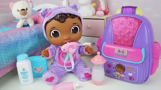 BABY CECE ARRUMANDO A MOCHILA DA DOUTORA BRINQUEDOS PARA SEMANA NA CASA DA VOVÓ DOC MCSTUFFINS GET