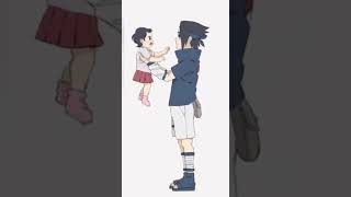 Naruto. Kid Sasuke meet baby Sarada......❤️❤️......#naruto #anime  #love #shorts #short