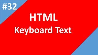 kbd tag or Keyboard Text in Html | Part -32 | Html Tutorial For Beginners | Tech Talk Tricks