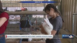 Three Vilonia high school seniors become first-ever unified FFA team at Faulkner County Fair