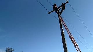 33kv cross arm change out done manually