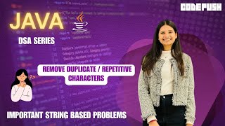 Remove Duplicate Characters from String | String Manipulation in Java | Interview Question