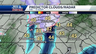 South central Pennsylvania weather: Rain, snow showers may be around Friday