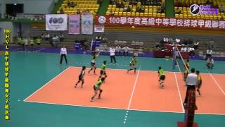 HVL-中山 vs.景美 (第三局)-100學年度高中排球甲級聯賽101.03.05