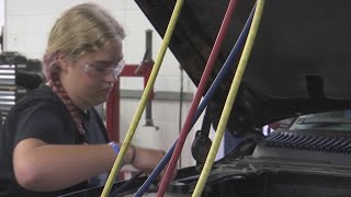 High school senior inspired to become auto mechanic