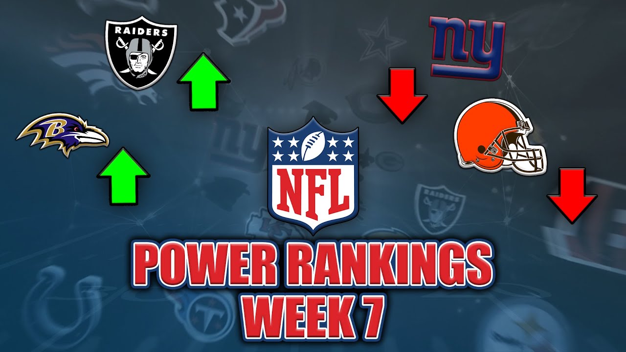 Week 7 NFL Power Rankings! The Resilient Raiders, Cowboys Keep Winning ...