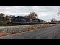 great audio of a csx emd mp15ac switch engine while pacing a local with caboose and other csx locals