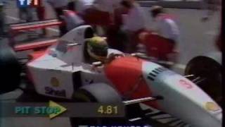 Ayrton Senna Pit Stop - F1 1993 Germany