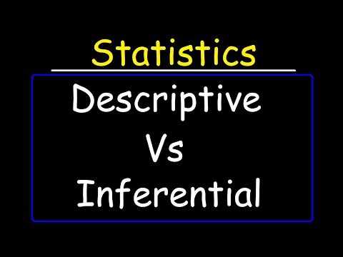 What is the main type of inferential statistics?