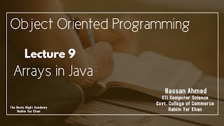 Lecture 9 Arrays in Java in Urdu/Hindi | Object Oriented Programming | How to Sum Arrays in Java
